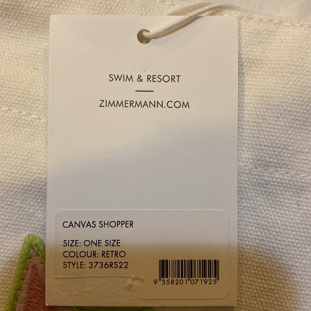 ZIMMERMANN Appliquéd canvas tote - Picture 3 of 5